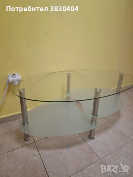Нова стъклена холна маса , снимка 1
