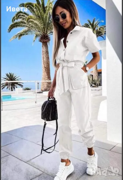 Дамски гащеризон с къс ръкав, снимка 1