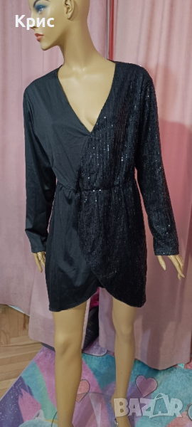Рокля с пайети размер L., снимка 1