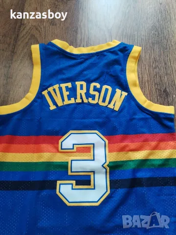 MITCHELL AND NESS DENVER NUGGETS ALLEN iverson 2006-07 - мъжки колекционерски потник КАТО НОВ С, снимка 8 - Тениски - 55792659