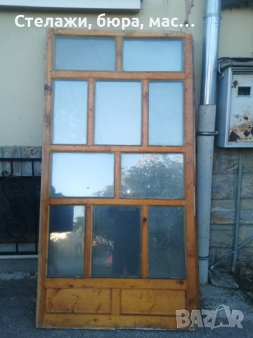 Продавам три броя дървени врати със стъкла , снимка 4 - Интериорни врати - 52906683