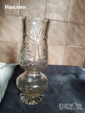 стара кристална ваза арт деко, снимка 1 - Антикварни и старинни предмети - 29140579