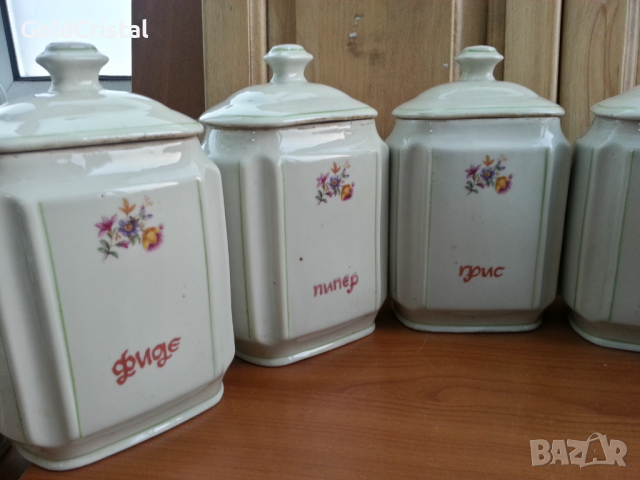Стар български порцелан буркани, снимка 6 - Антикварни и старинни предмети - 36474236