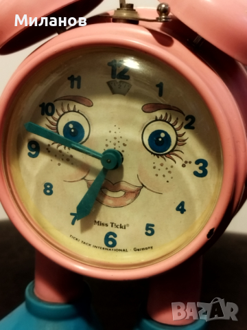 Стар немски будилник, настолен часовник, снимка 2 - Колекции - 44795942
