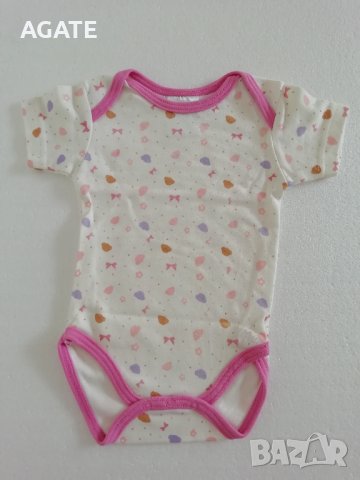 4 бебешки бодита, памук, нови, за момиченца, снимка 5 - Бодита за бебе - 37441891