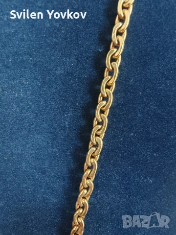 Продавам плътен български златен ланец като нов 14к 585 , снимка 4 - Колиета, медальони, синджири - 52905108