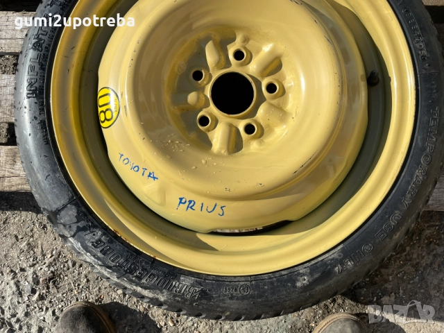 16 резервна джанта патерица 5х100 Toyota Prius Verso S 125/70/16, снимка 3 - Гуми и джанти - 52683042