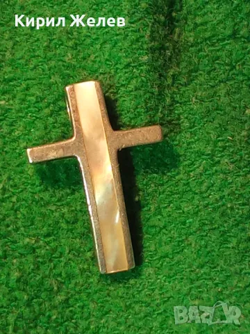 СТИЛНО СЕДЕФЕНО СРЕБЪРНО КРЪСТЧЕ КРЪСТ СРЕБРО 925 РЪЧНА ЮВЕЛИРНА ФИНА ИЗРАБОТКА 30388, снимка 12 - Колиета, медальони, синджири - 50180671