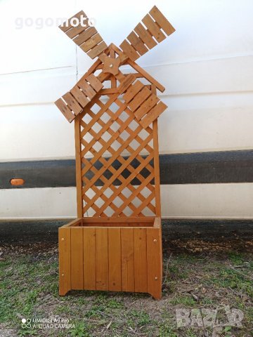 Градински цветарник вятърна мелница , снимка 2 - Декорация за дома - 40080218