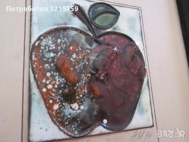 Авторска картина-Емайл , подпис, снимка 5 - Картини - 50100362