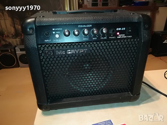 MC CRYPT GW-25 GUITAR AMPLIFIER-ВНОС GERMANY 1302231715L, снимка 5 - Ресийвъри, усилватели, смесителни пултове - 39662181