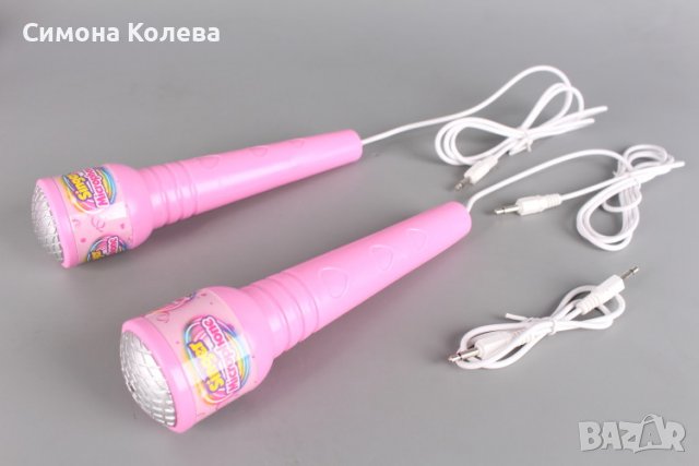 ✨Детски микрофони на стойка - 2 цвята (син/розов) , снимка 6 - Музикални играчки - 38252959