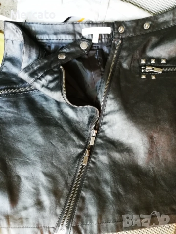 Pepe Jeans кожена пола М , снимка 6 - Поли - 56271704