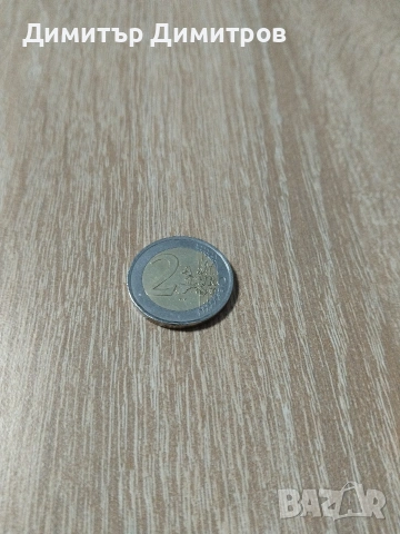 Френска монета от 2 евро 2000г с грешка изместен център , снимка 2 - Нумизматика и бонистика - 53888860