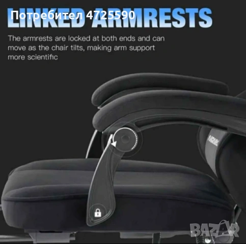 Нов геймърски стол, снимка 5 - Столове за офис - 53305909