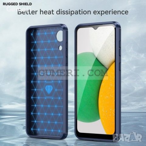 Samsung Galaxy A03 Core Противоударен Силиконов Гръб - Карбон, снимка 17 - Калъфи, кейсове - 36852902