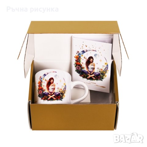 Подаръчен комплект "Релакс" с чаша и тефтерче, снимка 1 - Декорация за дома - 42251409