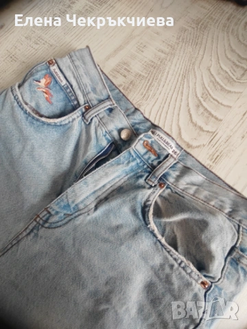 Дънки с висока талия, размер С, снимка 3 - Дънки - 54217064