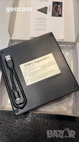 NOLYTH External DVD/CD Drive USB Burner External Drive (3.5mm Audio,SD/mSD), снимка 2 - Друга електроника - 54286957