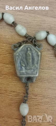 Стара италианска католическа броеница, снимка 5 - Антикварни и старинни предмети - 39629986