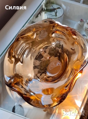 Арт стъклена купа , снимка 6 - Антикварни и старинни предмети - 52470591