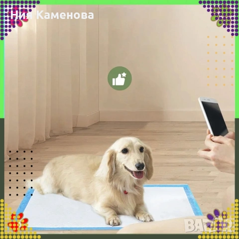 Хигиенни пелени-подложки за кучета XL 40х60 см – силно абсорбиращи и непромокаеми 20 броя, снимка 3 - За кучета - 53015472