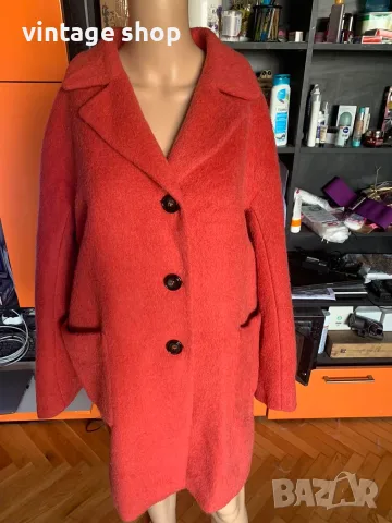 Палто Weekend Max Mara oversize, цвят корал, размер 46 IT