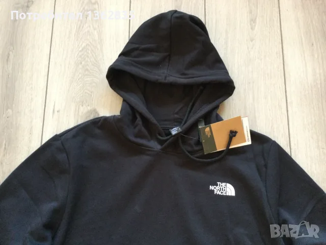 НОВ оригинален черен памучен суичър блуза THE NORTH FACE размер L от САЩ , снимка 4 - Суичъри - 53532555