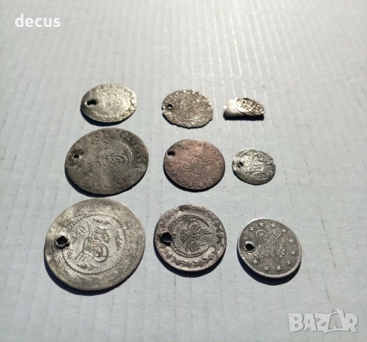 9 сребърни и посребрени монети от Османската империя, снимка 4 - Нумизматика и бонистика - 51462323