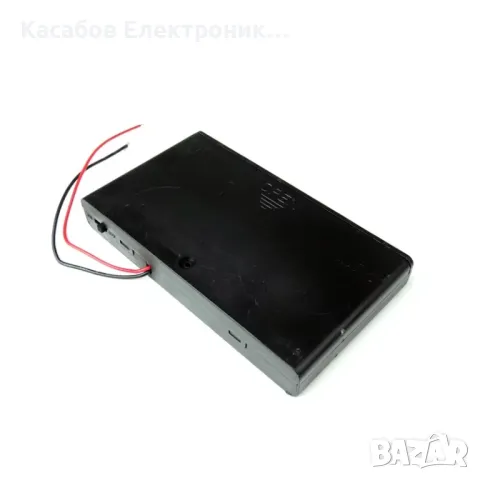 Държач за 8 x AA батерии с ключ 12V, снимка 2 - Друга електроника - 47475598