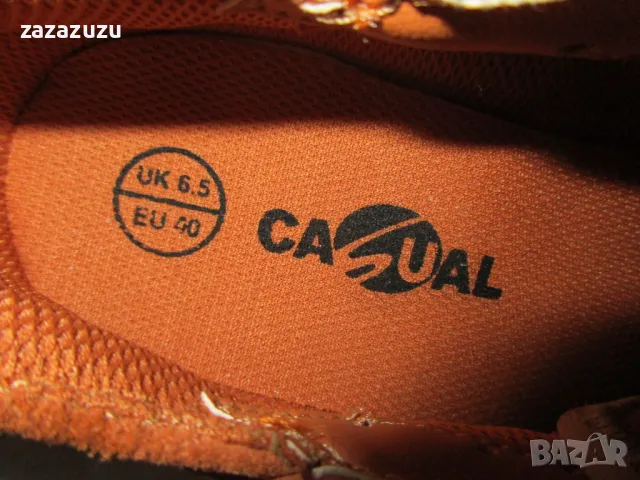 ЕСТЕСТВЕНА КОЖА дамски спортни мокасини на CASUEL, снимка 6 - Маратонки - 49331975