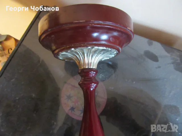 Свещник от дърво и метал., снимка 13 - Свещи и свещници (декоративни) - 55963032
