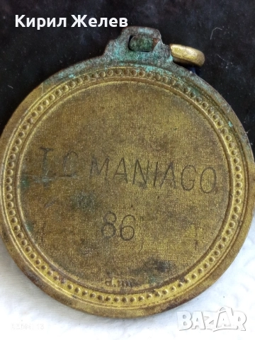 Рядък медал тема ТЕНИС НА КОРТ TC MANIAGO 86г. за КОЛЕКЦИОНЕРИ 25401, снимка 4 - Антикварни и старинни предмети - 51529898