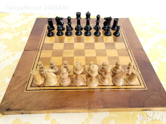 #8 Стар Дървен шах , снимка 1