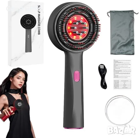 Четка масажор за глава с резервоар