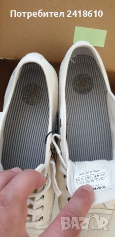 G - Star Mens Size 41/26.5см UK 8 US 10 ОРИГИНАЛ! Мъжки Кецове!, снимка 3 - Спортни обувки - 36850680