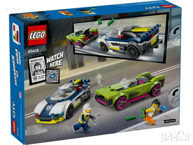 НОВИ! LEGO® City Police 60415 Преследване с полицейска кола, снимка 2 - Конструктори - 47462607