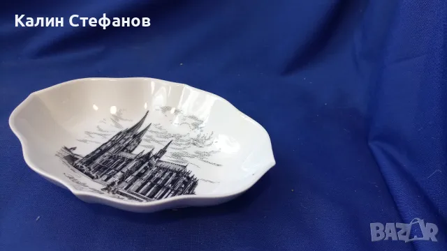 Порцеланови вазича и съд за сладки или мезета производител KAISER Германия, възпоменателни Кьолн, снимка 10 - Други - 47936445