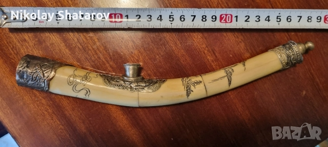Стара лула слонова кост 