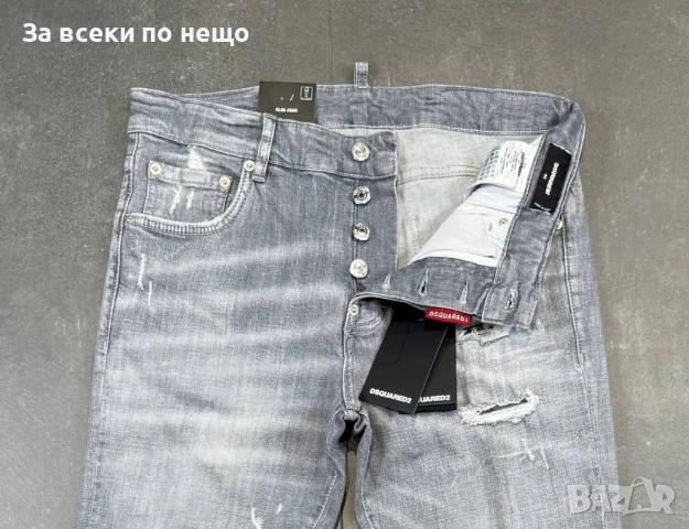 DSQUARED2 Сиви Мъжки Дънки Код Mens P.225, снимка 3 - Дънки - 53922146