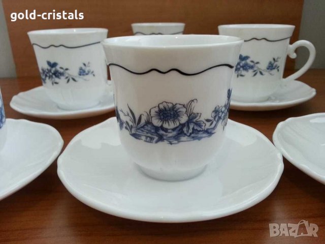 френски аркопал чаши за чай, снимка 2 - Антикварни и старинни предмети - 31644653