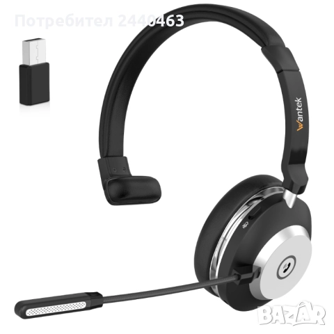 Bluetooth безжични слушалки wantek с микрофон, снимка 3 - Bluetooth слушалки - 52534799
