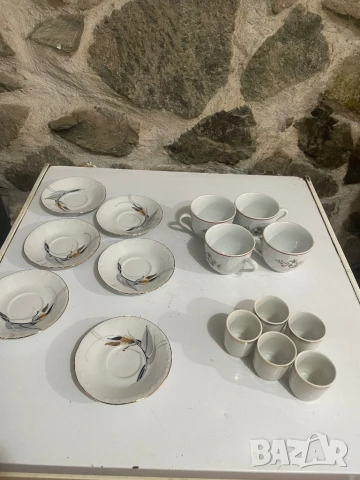 БГ стари чаши и чинийки/порцеланови, снимка 1