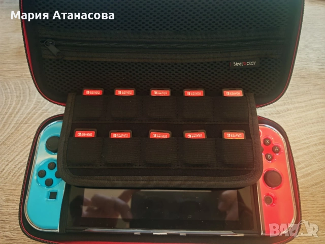 Nintendo Switch Sports Edition + 10 игри + аксесоари – ПЪЛЕН КОМПЛЕКТ, снимка 3 - Nintendo конзоли - 52488713