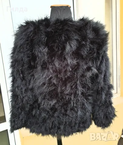 палтенце от марабу щраус Pello Bello L M налично, снимка 3 - Палта, манта - 47582801