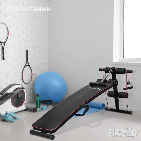 Лежанка за коремни преси HOMCOM, снимка 9 - Фитнес уреди - 56352255