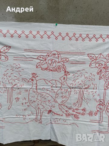 Старинен бродиран ковьор,покривка за стена #184, снимка 4 - Антикварни и старинни предмети - 37860041