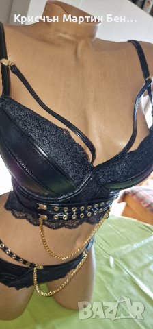 Leder Look Dessous   sexy Lingerie Party Rock Konzert NEW YORKER, снимка 7 - Корсети, бюстиета, топове - 42302107