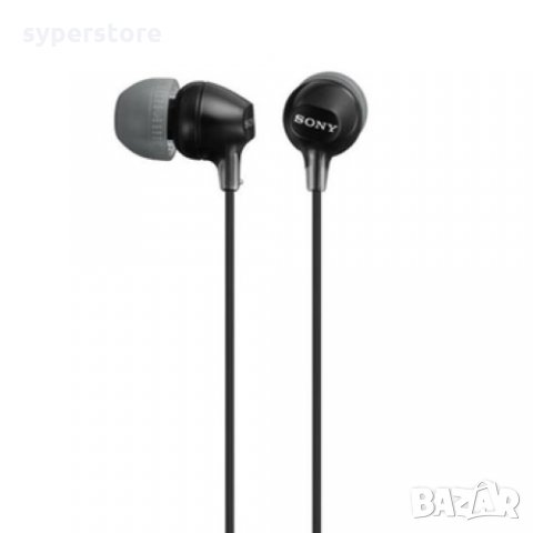 Слушалки Sony MDREX15LPB Леки Удобни и надеждно прилягащи Тип Тапи за уши In-Ear Черни