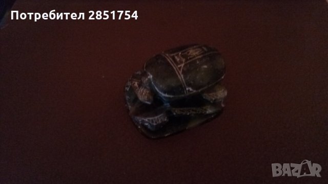 Египетски скарабей от сапунен камък, снимка 9 - Колекции - 31891702